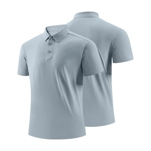 T-shirts pour hommes personnalisés avec logo brodé, anti-plis, respirants, doux, à la mode, pour activités sportives, prix d'usine, ODM - Product Image 4