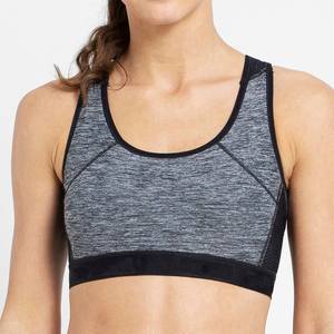 Soutien-gorge de sport sans couture pour femme, dos nageur, confortable, léger, respirant, séchage rapide, pour yoga, gym, fitness, en nylon et élasthanne - Product Image 1