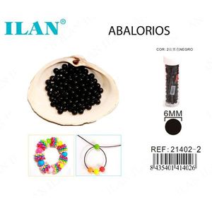 Perline Nere ILAN da 6mm per Creazione di Gioielli - Product Image 1