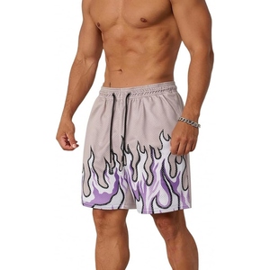 กางเกงขาสั้นออกกำลังกายผู้ชาย ผ้าตาข่าย แห้งเร็ว ระบายอากาศ น้ำหนักเบา เหมาะสำหรับวิ่ง ฟิตเนส บาสเก็ตบอล กีฬา สไตล์อเมริกัน - Product Image 4