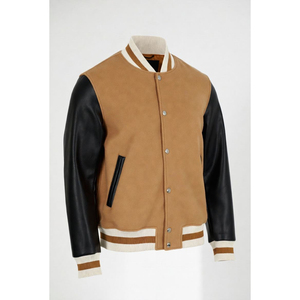 Chaqueta Bomber de Satén Verde para Hombre, Hecha a Medida, con Cuello Alto Acanalado y Botones a Presión, Estilo Universitario, Fabricación Bajo Demanda, OEM ODM - Product Image 3