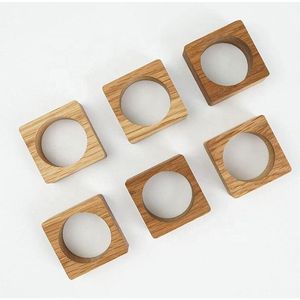 Premium Quality Wooden Napkin Ring Long Lasting Dining Decoration For Stylish Hospitality Settings - Product Image 3