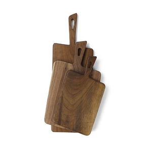 Planche à découper en bois de noyer noir, écologique, artisanale, en gros, avec poignée - Product Image 1