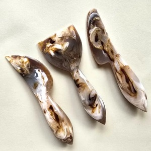 Resin <b>Cheese</b> Knife Fork <b>Set</b> Shiny Flat Handle Stylish Design Ergonomic Dishwasher Safe Microwave Safe Durable Perfect <b>Cheese</b> - Product Image 2