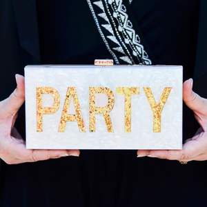 Pochette de soirée en cristal de résine écologique pour femmes, accessoires de mode - Product Image 2