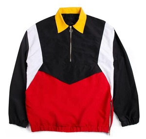 เสื้อแจ็คเก็ตกันลมน้ำหนักเบาสำหรับผู้ชาย ดีไซน์ใหม่เอนกประสงค์สำหรับใช้งานกลางแจ้งแบบลำลอง ผ้าแคนวาส คอตั้ง เคลือบผิว - Product Image 1