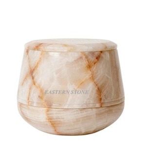 Elegant Handcrafted Polished Eco-Friendly Onyx Cremation Urn for Human Ashes Adult Funeral <b>Memorial</b> Natural <b>Stone</b> Keepsake - Product Image 5