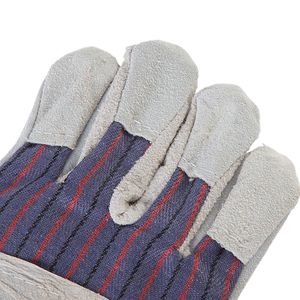 Swelder 10.5 Inch Canadian Patch Palm and Vein Protection Cow Split Leather Rigger Work <b>Gloves</b> - Product Image 4