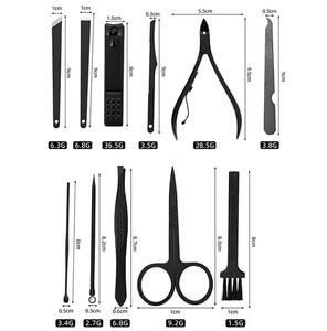 Kit de manucure classique 7 en 1 en acier inoxydable, outils de manucure à ressort unique, ensemble portable pour adultes - Product Image 5
