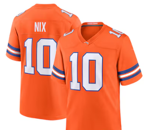 Erkek Gençlik Kadınlar Denver # 10 Bo Nix # 2 Patrick Sur-tain II # 14 Courtland Sutton Kısa Kollu Amerikan Futbolu Forması - Product Image 2
