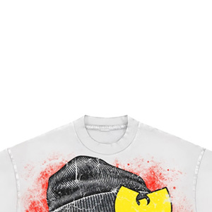 <b>Men's</b> <b>White</b> Short Sleeve T-Shirt With Character Print Street Style O-Neck Regular Fit Screen Printed Cotton Jersey - Product Image 3