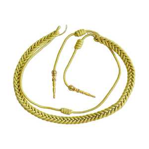 Cordón Táctico de Macramé Fangschnur Pakistan, Color Rojo, Verde y Dorado, Cordón de Hombro de 3 Hilos Trenzados, Recubierto de Alta Tenacidad - Product Image 5