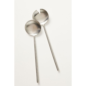 Atractivo Juego de Servidores de Ensalada de Acero Inoxidable con Acabado Pulido, Creativo Juego de Utensilios para Servir para el Hogar y Suministros de Catering - Product Image 5