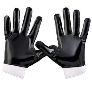 Gants de football américain personnalisés à doigts entiers en cuir souple, respirants, flexibles, coupe-vent, avec tailles et logo d'équipe personnalisables - Product Image 6