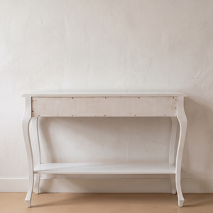 Mesa Consola Moderna con Incrustaciones de Nácar Blanco, Mesa Consola con Incrustaciones de Hueso para Dormitorio, Sala de Estar o Apartamento - Product Image 2