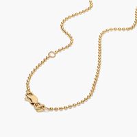 Collar de Lujo con Diamantes Cultivados en Laboratorio, Engastados en Bisel Redondo, Oro Amarillo de 14K, 4.5g