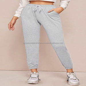 Nouveauté Pantalons de sport décontractés pour femmes grande taille Taille élastique Coupe régulière Respirant en coton Gym Fitness Jogging Printemps - Product Image 3