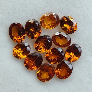 Pierre précieuse naturelle de grenat spessartite facetté, pierre de grenat orange pour la fabrication de bijoux, vente en gros - Product Image 6