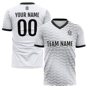 Maillots de football personnalisés en gros à vendre – T-shirts à col en V et manches courtes avec nom et numéro imprimés - Product Image 6