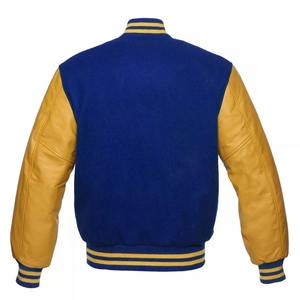 Veste de baseball personnalisée en mélange de laine, style varsity tendance avec fermeture à boutons-pression - Product Image 2