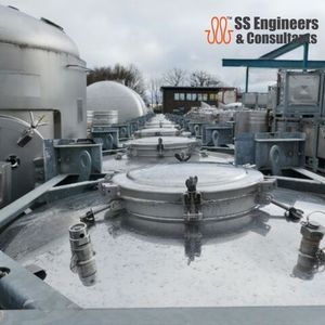 Conteneur IBC rond en acier inoxydable V2A de 1000 L avec pompe et moteur PLC |   Réservoir de stockage industriel en vrac - Product Image 2