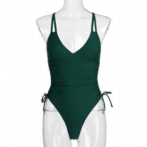 Maillot de bain une pièce pour femme, maillot de bain d'été pour la plage et la piscine, maillot de bain pour femme avec col halter et découpes - Product Image 2