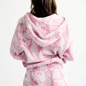 Sweats à capuche oversize tendance pour femmes, vente en gros, OEM, en polaire camouflage Real Tree, streetwear, fabricant de marques privées - Product Image 4