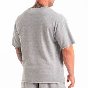 Camiseta Deportiva de Gimnasio de Manga Corta, 100% Algodón, Transpirable, Ecológica, con Logotipo Personalizado en Color, para Entrenamiento - Product Image 5