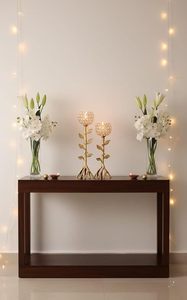 Elegant Gold Crystal Leaf Candle <b>Holder</b> Decorative <b>Tealight</b> Stand for Home Table Decor - Product Image 4