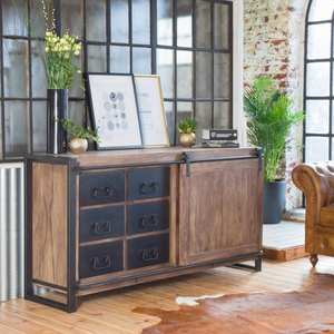 ตู้ข้างเตียงไม้สัก แวนดาน่า สเตลลาร์ เวอร์เท็กซ์ พร้อมบานเลื่อน - Product Image 3