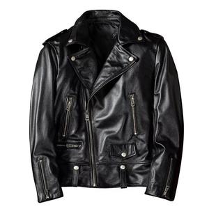 Chaqueta de Cuero para Hombre URBANGAZER, 100% Poliéster, Cuello Alto, Botones Cubiertos, Diseño de Parches, Resistente al Viento, Transpirable - Product Image 1