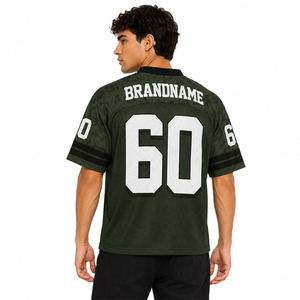 Camiseta Deportiva Oversize de Fútbol Americano con Diseño Floral-Vintage Personalizado de Conejo, Estilo Urbano, OEM, Sublimada, para Equipos - Fabricante - Product Image 2