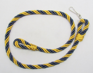 Aiguillette de cérémonie artisanale en Mylar argenté, cordon d'épaule, cordons de tenue personnalisés, lanières, fil métallique, logo personnalisé - Product Image 2