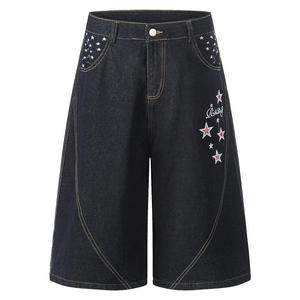 Women Casual Denim <b>Shorts</b> High Waist Paperbag Ruffled Frill Elastic Waistband with Fabric Belt Summer Cotton <b>Jean</b> <b>Shorts</b> - Product Image 2