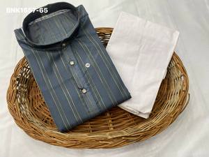 High Quality Pure Cotton with Weaving Lining Readymade <b>Kurta</b>-Cotton Payjama Collection Online Shopping India At Wholesale Rate - Product Image 6