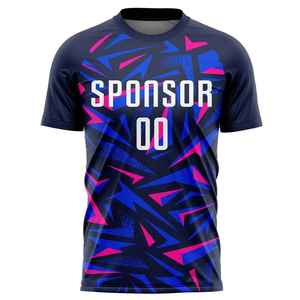 Nueva Camiseta de Fútbol Personalizada de Secado Rápido, Transpirable, con Protección UV, Manga Corta, Cintura Elástica, Nombre y Logotipo del Equipo Personalizados - Product Image 1