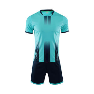 ชุดฟุตบอล เสื้อทีมฟุตบอล ชุดแข่งขันครบชุด เสื้อท็อปส์ โพลีเอสเตอร์ 100% ป้องกันแบคทีเรีย ยืดหยุ่น ระบายอากาศ แห้งเร็ว ไม่มีรีวิว - Product Image 6