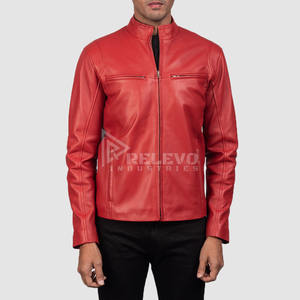 Chaqueta de Cuero Grueso para Hombre, Estilo Piloto, Chaqueta Bomber de Cuero Auténtico, Venta al Por Mayor - Product Image 3