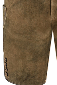 Shorts en cuir véritable brodés traditionnels bavarois pour hommes |   Taille haute grande taille, écologique, personnalisé, été - Product Image 4