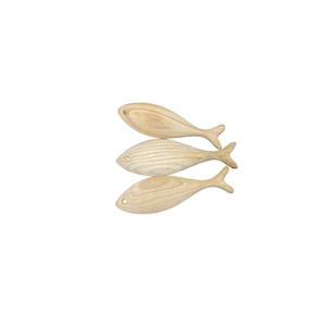 Antique Hand <b>Carved</b> Wood Fish Sculpture / Decorative Wood Fish 6cm to 20cm Length <b>for</b> Paint Decoration Room New Year - Product Image 1