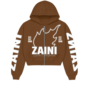 Sudadera con Capucha para Hombre, con Cierre, 350 GSM, Tejido Antiarrugas, Transpirable, Gruesa para Invierno, Color Azul Cielo, con Logotipo Bordado Personalizado en la Parte Delantera - Product Image 2