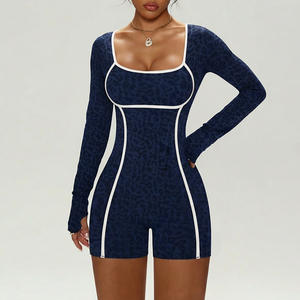 Combinaison de sport amincissante tout-en-un pour femme, effet fessier galbé, pour yoga, danse et fitness, personnalisable en gros, par sublimation - Product Image 4