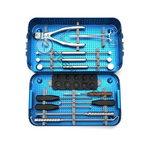 Oferta Especial: Kit Básico de Instrumentos Ortopédicos para Cirugía de Fragmentos Grandes y Placas de Trauma, Herramientas Quirúrgicas con Caja de Esterilización - Product Image 1