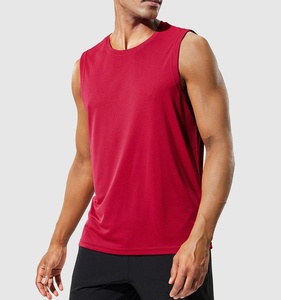 Men Workout Tank <b>Top</b> Sleeveless Fitness Shirt Breathable Sports Vest Summer Casual Gym Apparel Wholesale Supplier - Product Image 2