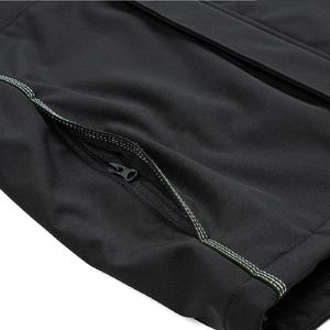Chaqueta Softshell Unisex Negra para Trabajo al Aire Libre, Impermeable, de Poliéster, con Cierre de Cremallera y Logotipo Personalizado, Cuello Alto, Ropa de Trabajo - Product Image 6