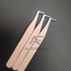 แหนบต่อขนตา AL FARDAN สีเบจนู้ด ปลายเรียว 90 องศา ขนาด 13 มม. ปลายไฟเบอร์ รับทำโลโก้ตามสั่ง - Product Image 5
