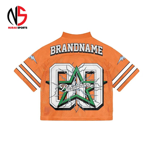 Maillot de football vintage Nurak pour homme, sur mesure, coupe ample et carrée, en maille, avec col en V, idéal pour les sports d'été 2026 - Product Image 2