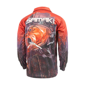 เสื้อโปโลตกปลาและล่าสัตว์แบบสั่งทำได้  ลายปลาพิมพ์ลายแบบ Sublimation  สำหรับทุกเพศทุกวัย  ป้องกันรังสียูวี UPF50+  ไซส์ใหญ่ ระบายอากาศได้ดี แห้งเร็ว  ต้านเชื้อแบคทีเรีย - Product Image 1