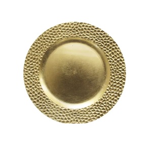 Assiette de présentation en métal brillant pour mariage, banquet, décoration de table, finition luxueuse, élégante, réutilisable, design durable - Product Image 6