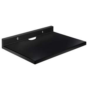 Support de montage pour boîtier en bois d'ingénierie |   Support mural pour décodeur, étagère murale pour la maison, pour fixer des enceintes, un routeur Wi-Fi (noir) - Product Image 3